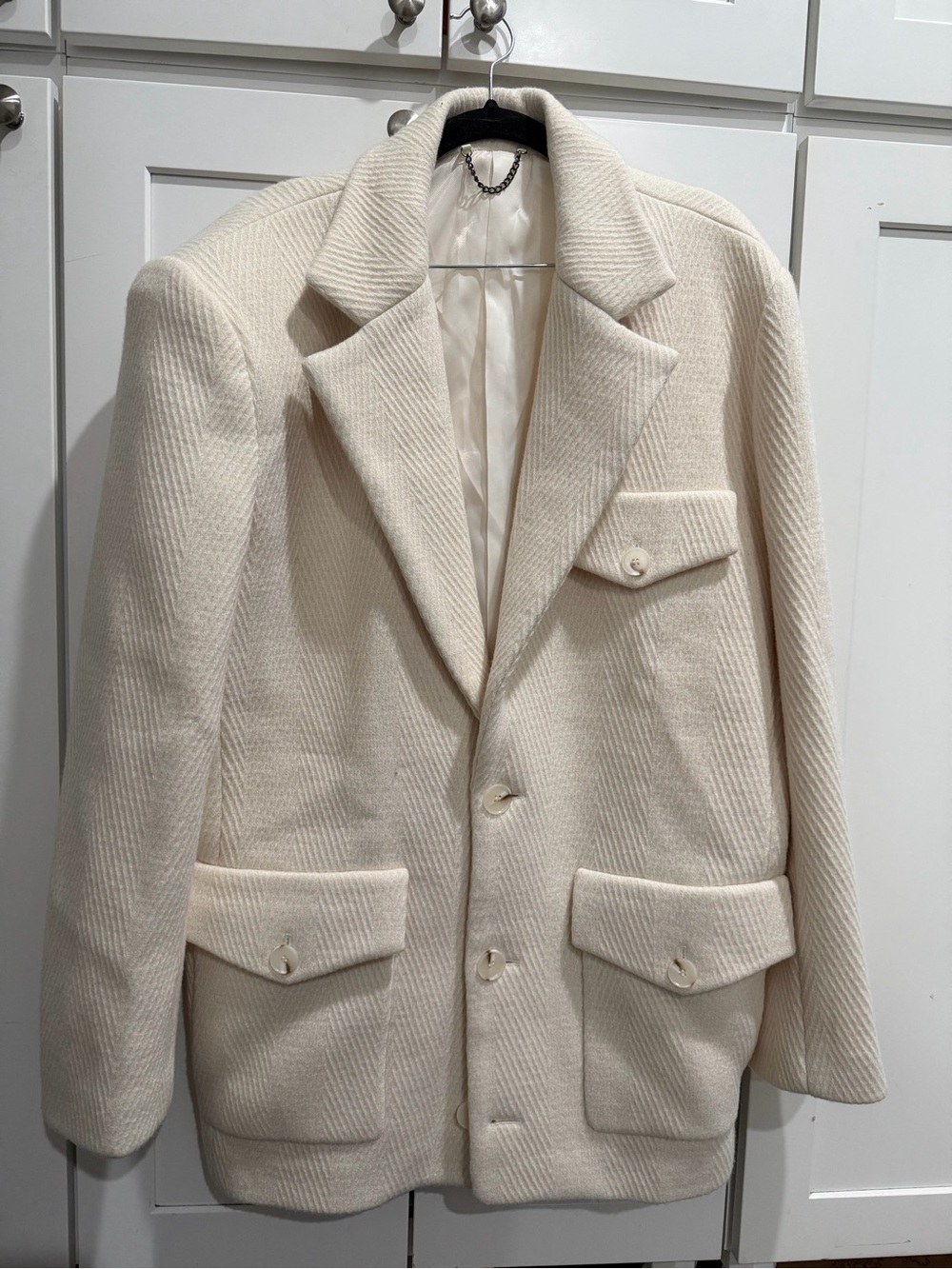 The Very Oversized Blazer in Ivory - Picture 6 of 13